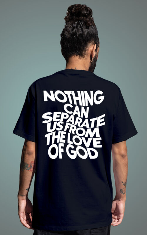 Navy Nothing Can Seperate Us From The Love Of God Tee	 Thumbnail